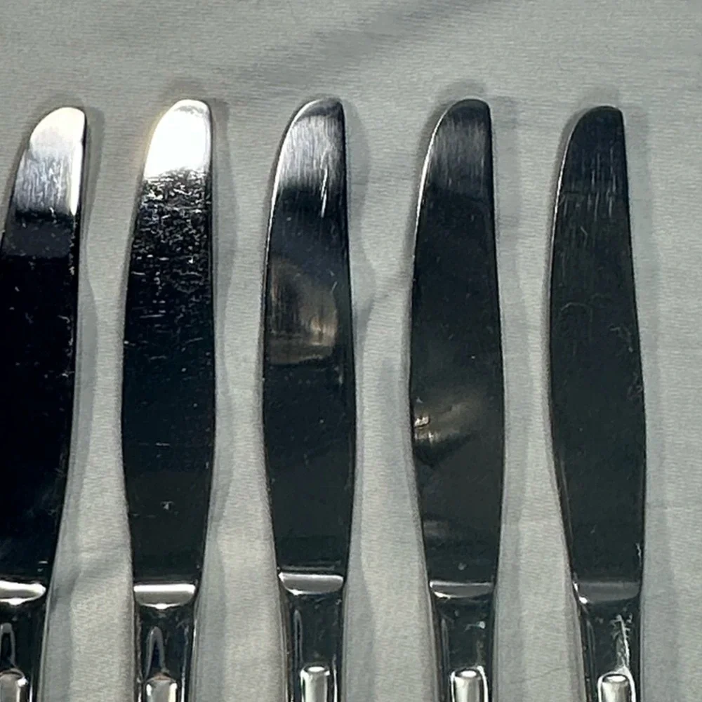 Oneida Satin LINCOLN Dinner Knife Knives Stainless Flatware (Set Of 5)